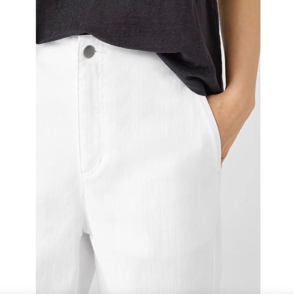Eileen Fisher Organic Cotton Denim Tapered Pant - Picture 2 of 7
